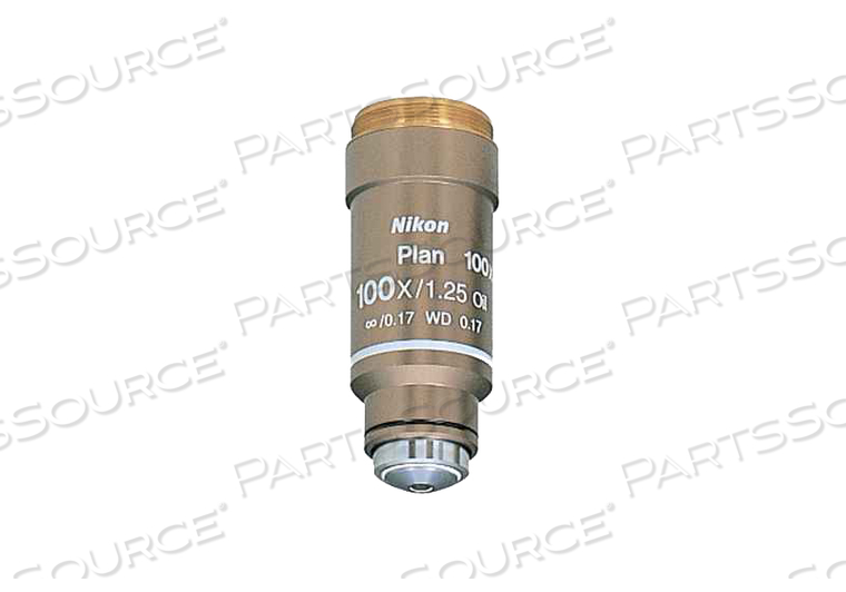 100X OIL CFI PLAN ACHROMAT OBJECTIVE FOR ECLIPSE E200/E400/E600/50/55 MICROSCOPE by Nikon Instruments 100X OIL CFI PLAN ACHROMAT OBJECTIVE FOR ECLIPSE E200/E400/E600/50/55 MICROSCOPE by Nikon Instruments