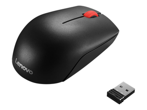 LENOVO ESSENTIAL COMPACT - MOUSE - RIGHT AND LEFT-HANDED - 3 BUTTONS - WIRELESS - 2.4 GHZ - USB WIRELESS RECEIVER - BLACK - OEM - FOR 720-18, THINKPAD E490, E590, L390, L390 YOGA, P1, X1 EXTREME, THINKSTATION P330, V530-15 by Lenovo LENOVO ESSENTIAL COMPACT - MOUSE - RIGHT AND LEFT-HANDED - 3 BUTTONS - WIRELESS - 2.4 GHZ - USB WIRELESS RECEIVER - BLACK - OEM - FOR 720-18, THINKPAD E490, E590, L390, L390 YOGA, P1, X1 EXTREME, THINKSTATION P330, V530-15 by Lenovo