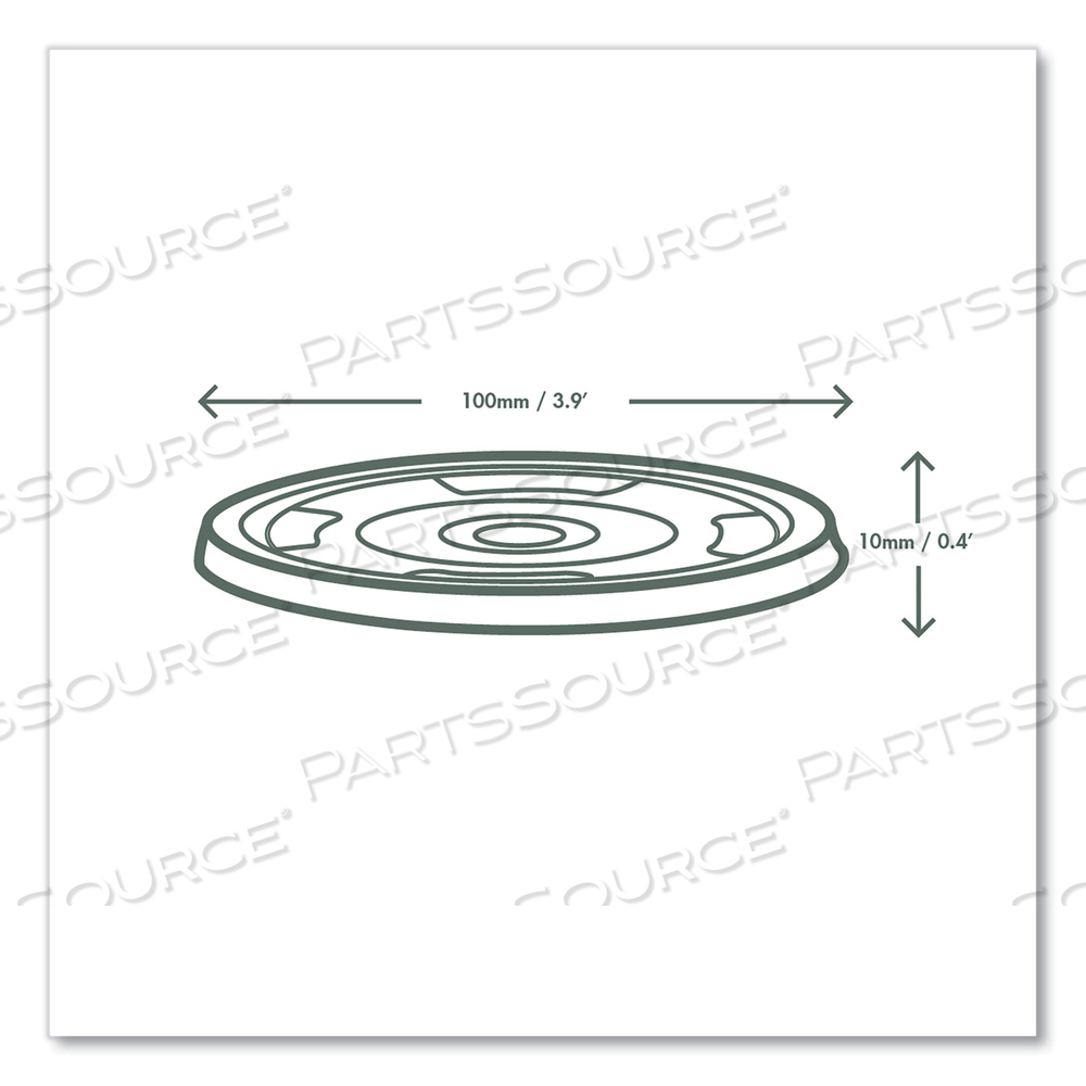 96 SERIES COLD CUP LIDS, FITS 96-SERIES CUPS by Vegware 96 SERIES COLD CUP LIDS, FITS 96-SERIES CUPS by Vegware