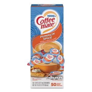 LIQUID COFFEE CREAMER, PUMPKIN SPICE, 0.38 OZ MINI CUPS, 50/BOX by Coffee-Mate