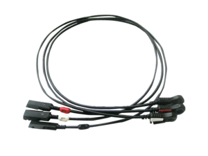 CABLE, ECG 3LEAD WIRE SET RT AHA GRABBER 24" by Ivy Biomedical