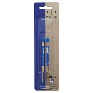 REFILL FOR PARKER RETRACTABLE GEL INK ROLLER BALL PENS, MEDIUM CONICAL TIP, BLUE INK, 2/PACK by Parker