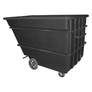 PLASTIC TILT TRUCK, 59 CU FT CUBIC FOOT CAPACITY, 2,500 LB LOAD CAPACITY, BLACK by Bayhead Products
