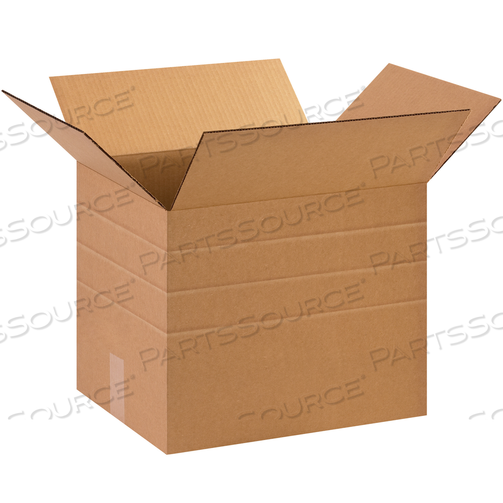 MULTI-DEPTH CORRUGATED BOXES, 15" X 12" X 12", KRAFT, 25/BUNDLE by BOX Partners (Box Acquisitions, LLC)