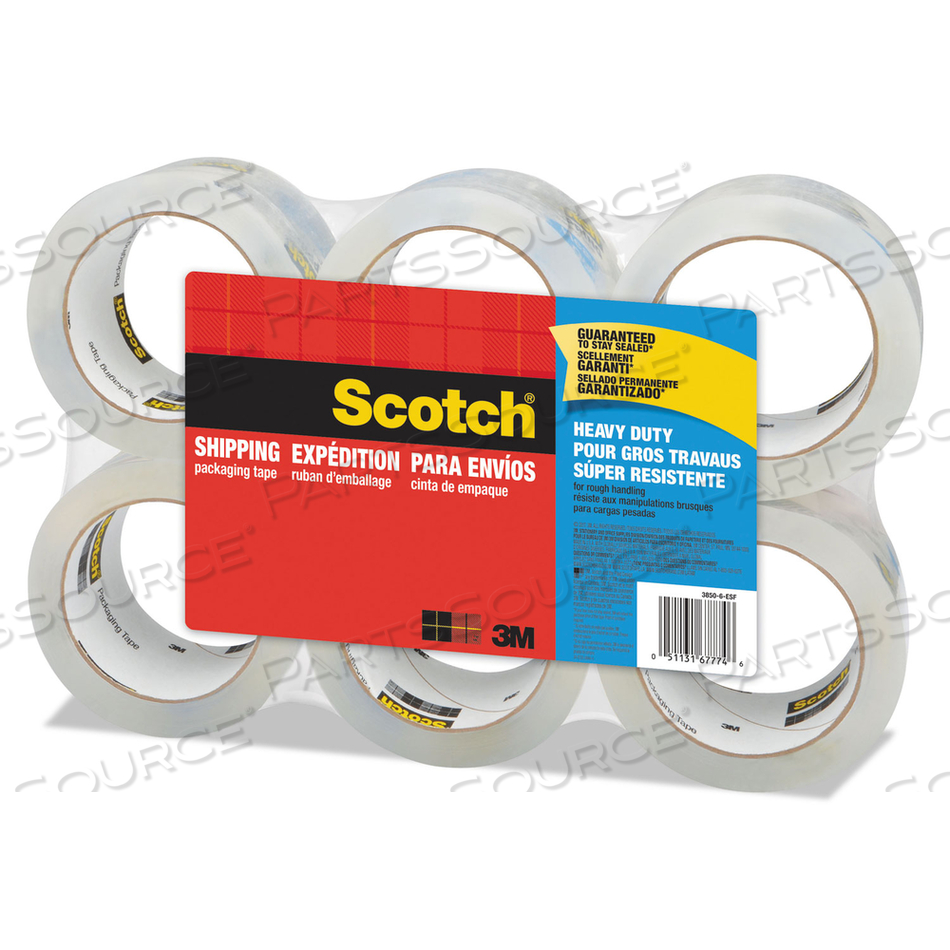 3850 HEAVY-DUTY PACKAGING TAPE, 3" CORE, 1.88" X 54.6 YDS, CLEAR by 3M Consumer 3850 HEAVY-DUTY PACKAGING TAPE, 3" CORE, 1.88" X 54.6 YDS, CLEAR by 3M Consumer