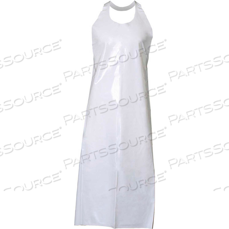 TOP DOG 8 MIL DIE CUT APRON- 45" LENGTH, WHITE by Top Dog