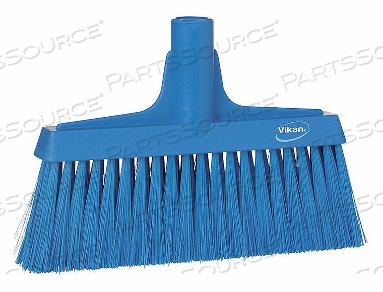 VIKAN 10" UPRIGHT BROOM- SOFT/STIFF, BLUE by Vikan