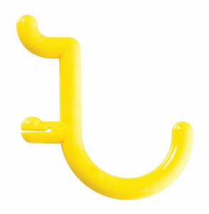 LOCKING PEGBOARD HOOKS 1 IN.L YELLOW PK8 by Functionaire