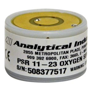 SENSOR, 2 RING GOLD DISK, 0 TO 100%, 235 TO 355 µA SIGNAL OUTPUT, 13 SEC RESPONSE, 0 TO 45 DEG C, MEETS FDA, ISO 9001, 0 TO 99% by Analytical Industries Inc. (AII)