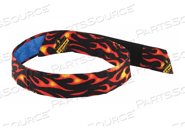 HOOK-AND-LOPP BANDANA UNIVERSAL FLAME by Ergodyne