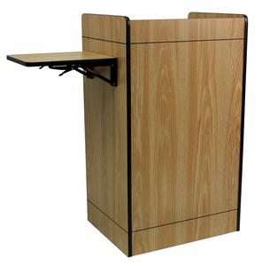 MULTIMEDIA LECTERN WITHOUT SOUND OAK by Amplivox Sound Systems