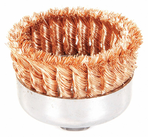 KNOT WIRE CUP BRUSH THREADED ARBOR 4 IN. by Weiler