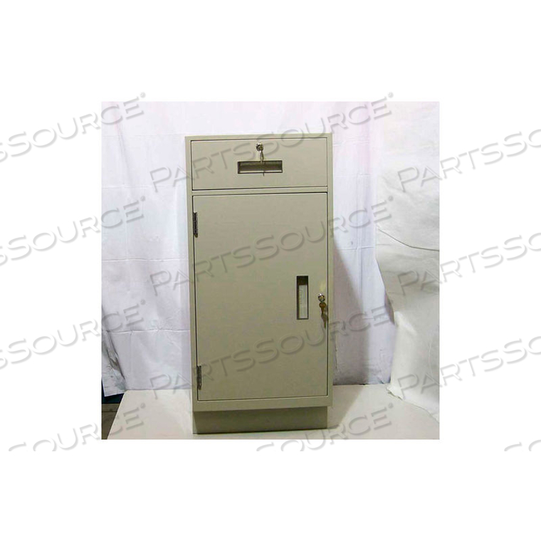 TELLER PEDESTAL CABINET - 1 DRAWER LEFT HINGED DOOR 19"W X 19"D X 38-1/2"H CHAMPAGNE by Fenco TELLER PEDESTAL CABINET - 1 DRAWER LEFT HINGED DOOR 19"W X 19"D X 38-1/2"H CHAMPAGNE by Fenco