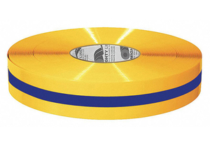 K2071 IND FLOOR TAPE ROLL YELLOW/BLUE VINYL by Mighty Line