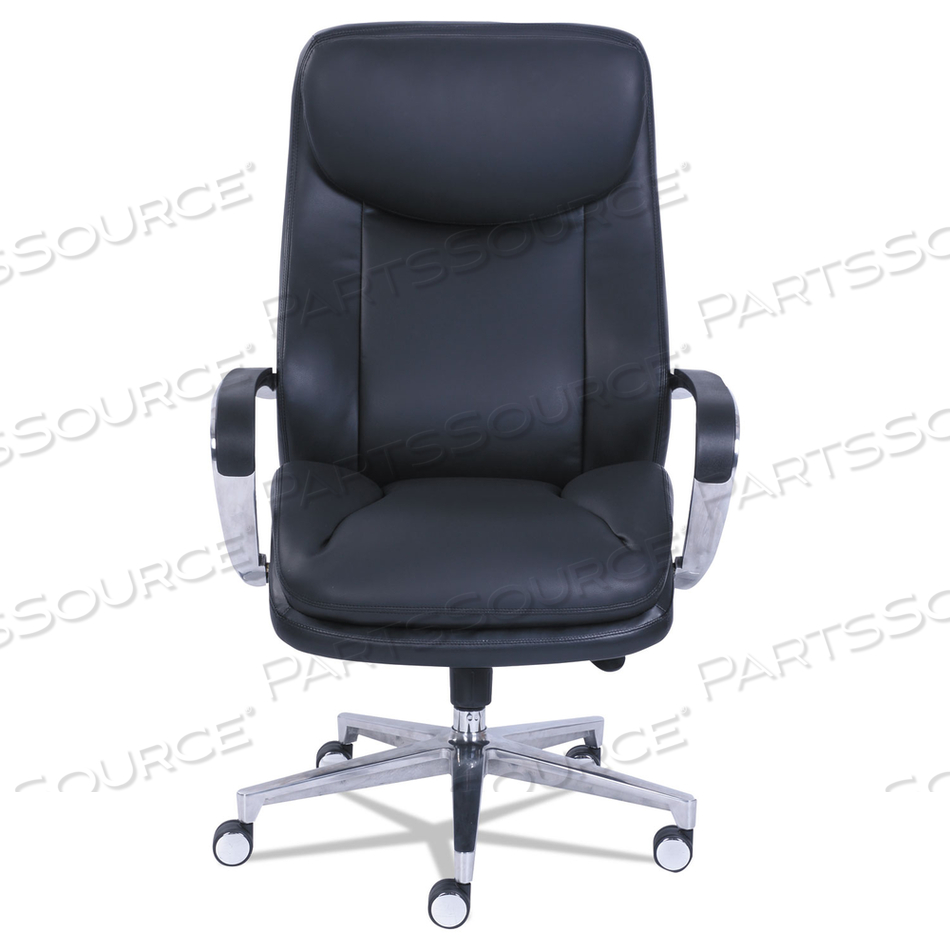 COMMERCIAL 2000 BIG/TALL EXECUTIVE CHAIR, SUPPORTS UP TO 400 LB, 20.5" TO 23.5" SEAT HEIGHT, BLACK SEAT/BACK, SILVER BASE by La-Z Boy