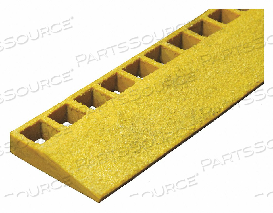 GRATING RAMP YELLOW 1-1/2 H X 144 L by Fibergrate
