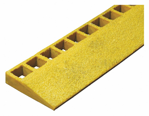 GRATING RAMP YELLOW 1-1/2 H X 144 L by Fibergrate