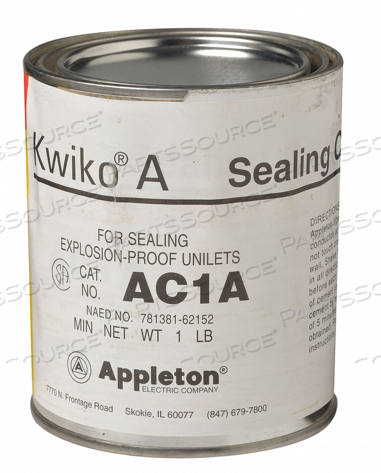 SEALING COMPOUND 1.0-LB EXPLOSION-PROOF FITTINGS by Appleton Electric