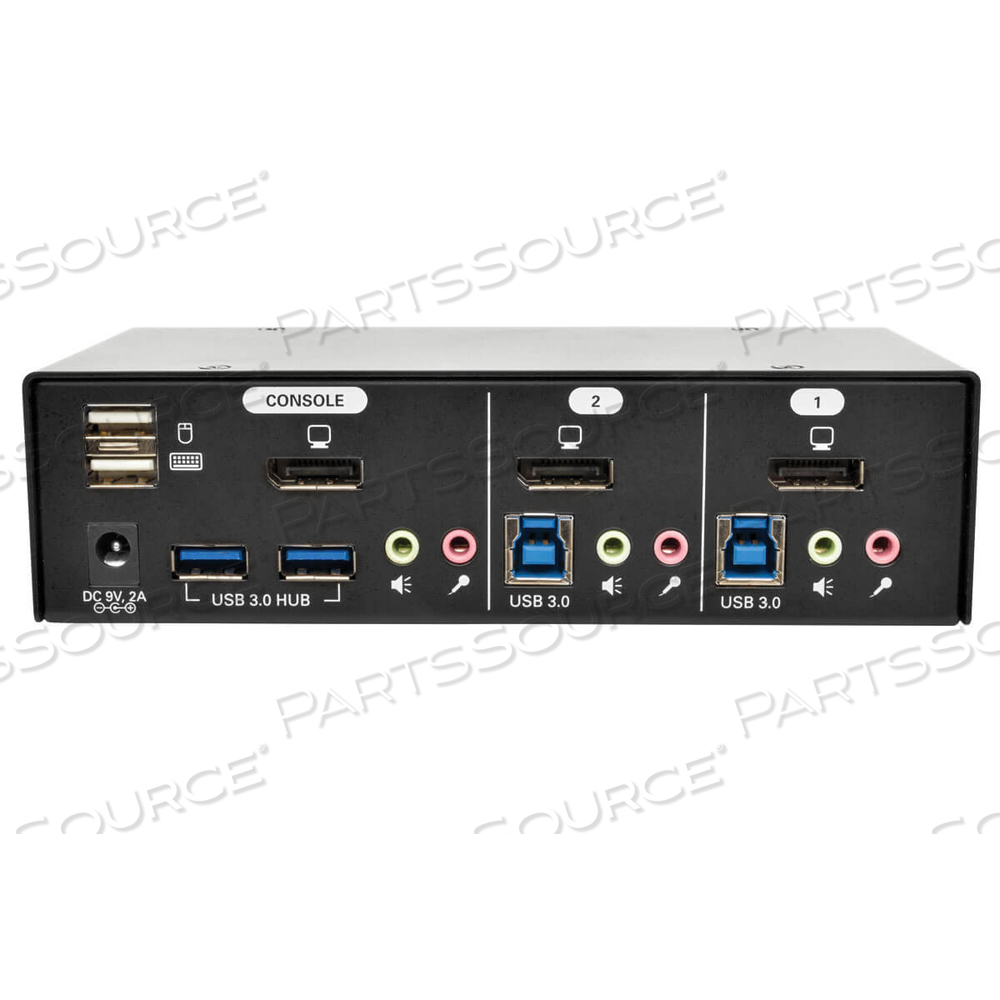 DISPLAYPORT KVM SWITCH 2-PORT W AUDIO, CABLES & USB 3.0 HUB by Tripp Lite DISPLAYPORT KVM SWITCH 2-PORT W AUDIO, CABLES & USB 3.0 HUB by Tripp Lite