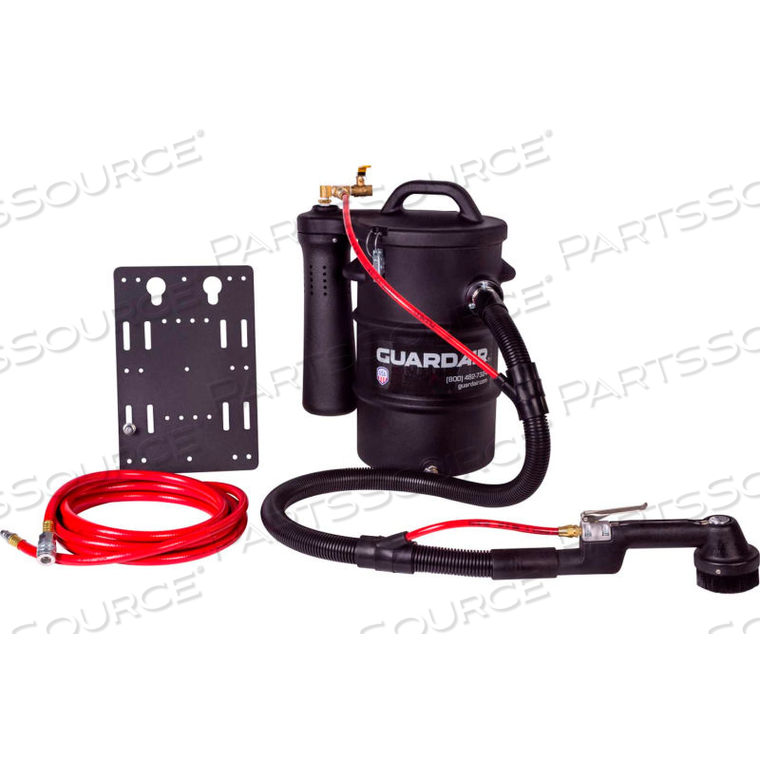 STATIC CONDUCTIVE COMPOSITE VACUUM SERIES PERSONNEL CLEANING STATION, 5-1/2 GALLON CAP. by Guardair