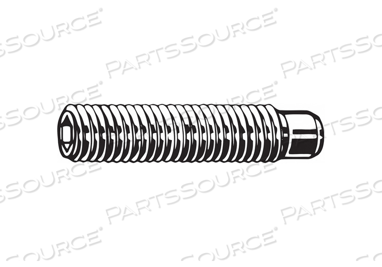 SOCKET SET SCREW, M6-1.00 MM THREAD SIZE, 30 MM OVERALL LG, DOG PT, STAINLESS STEEL, PLAIN by Fabory