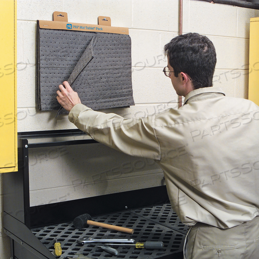 PIG ABSORBENT MAT TABLET PACK by New Pig Corporation PIG ABSORBENT MAT TABLET PACK by New Pig Corporation