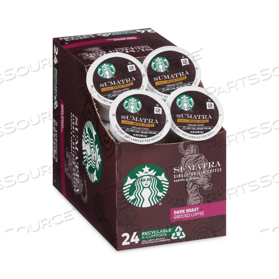 SUMATRA COFFEE K-CUPS, SUMATRAN, K-CUP, 24/BOX 