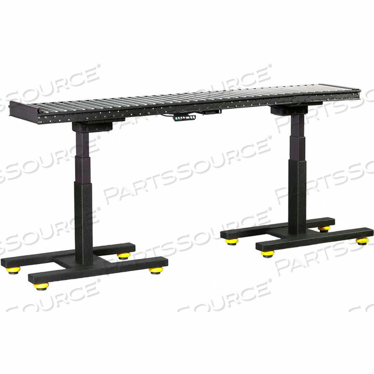 SYSTEMS ELECTRIC HEIGHT ADJUSTABLE CONVEYOR 7'L X 18"W - 200 LB. CAPACITY 