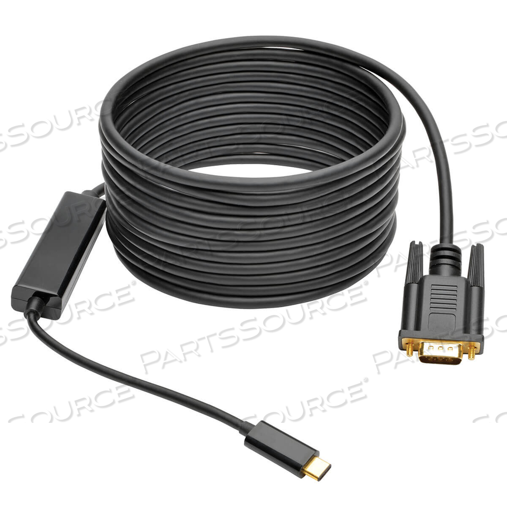 USB C TO VGA ADAPTER CONVERTER CABLE 1080P TYPE C TO VGA 16FT by Tripp Lite