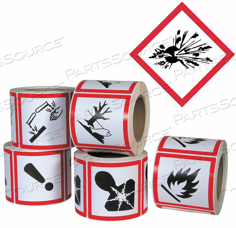 PICTOGRAM LABEL EXPLODING BOMB PK500 by Incom Manufacturing