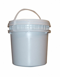 PAIL SCREW TOP ROUND 1.2 GAL HDPE WHITE by Bway