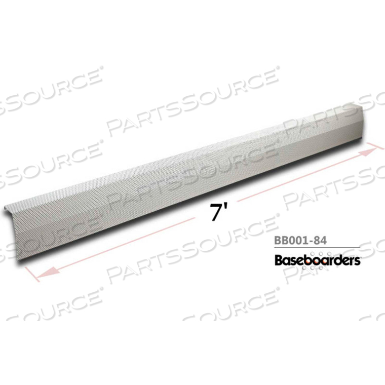 BASEBOARDERS PREMIUM SERIES 7 FT STEEL EASY SLIP-ON BASEBOARD HEATER COVER, WHITE by Buss General Partner Co. Ltd BASEBOARDERS PREMIUM SERIES 7 FT STEEL EASY SLIP-ON BASEBOARD HEATER COVER, WHITE by Buss General Partner Co. Ltd
