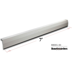 BASEBOARDERS PREMIUM SERIES 7 FT STEEL EASY SLIP-ON BASEBOARD HEATER COVER, WHITE by Buss General Partner Co. Ltd BASEBOARDERS PREMIUM SERIES 7 FT STEEL EASY SLIP-ON BASEBOARD HEATER COVER, WHITE by Buss General Partner Co. Ltd