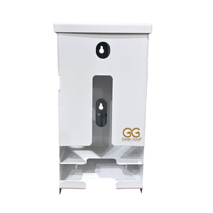 COMPACT TAMPON AND SANITARY NAPKIN DISPENSER, WHITE STEEL by Golden Group International Ltd