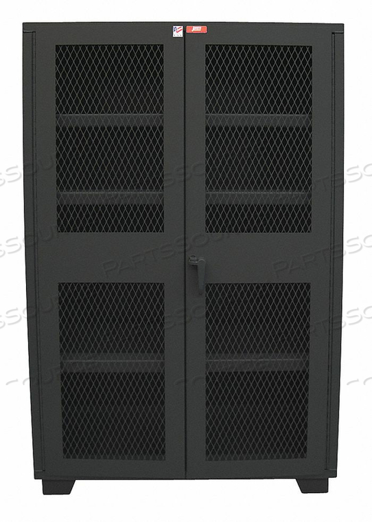 SHELVING CABINET 78 H 60 W BLACK by Jamco