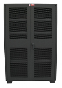 SHELVING CABINET 78 H 60 W BLACK by Jamco