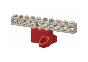 GROUND BAR ALUMINUM 10 CIRCUIT 2/0-14AWG by NSi Industries GROUND BAR ALUMINUM 10 CIRCUIT 2/0-14AWG by NSi Industries