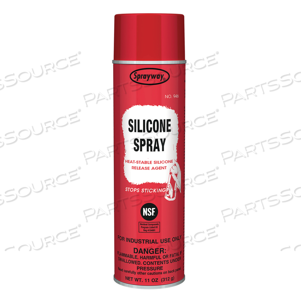 SILICONE SPRAY, 11 OZ AEROSOL SPRAY, 12 CANS by Sprayway