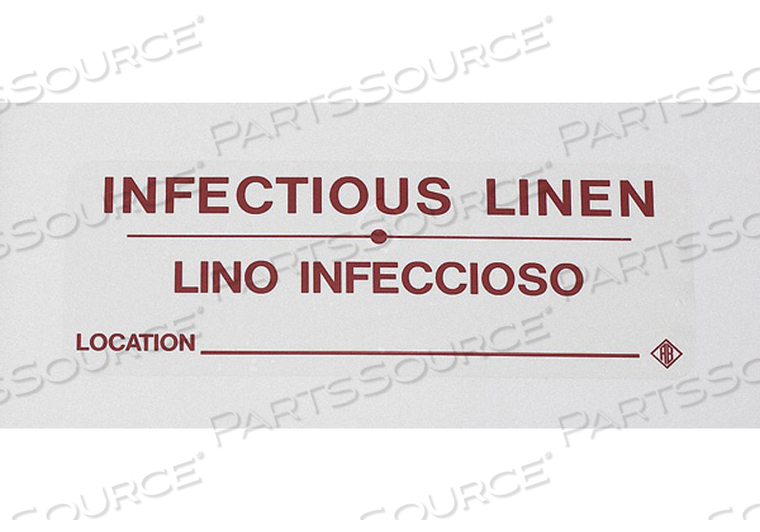 INSTRUCTION IDENT LBL ENG INF LINEN PK5 by R&B Wire Products, Inc.