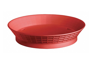 DINER PLATTER W/BASE 9 IN RED PK12 by TableCraft DINER PLATTER W/BASE 9 IN RED PK12 by TableCraft