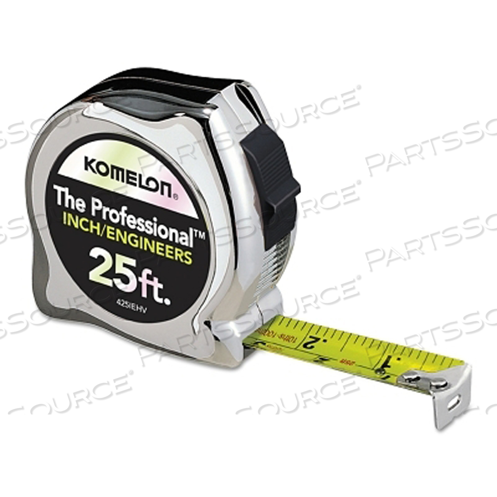 HIGH VIZ PROFESSIONAL INCH ENGINEER TAPE MEASURES, 1 IN X 25 FT by Komelon HIGH VIZ PROFESSIONAL INCH ENGINEER TAPE MEASURES, 1 IN X 25 FT by Komelon