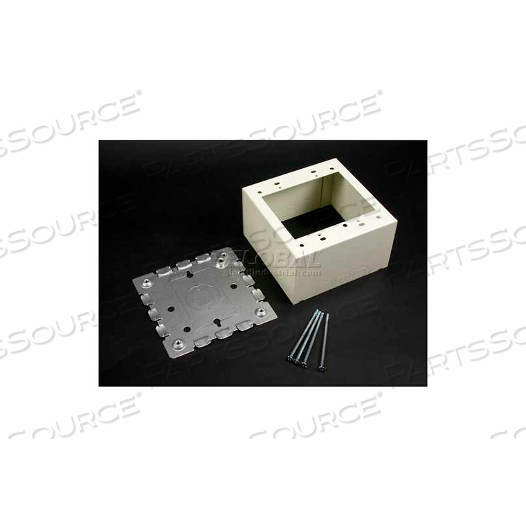 V5744-2 2-GANG EXTRA DEEP SWITCH & RECEPTABLE BOX, IVORY, 4-3/4"L by Wiremold V5744-2 2-GANG EXTRA DEEP SWITCH & RECEPTABLE BOX, IVORY, 4-3/4"L by Wiremold