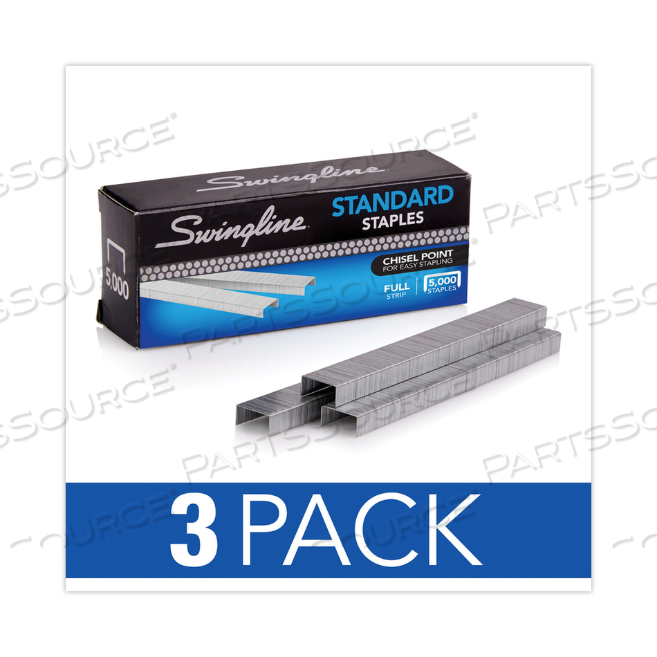 S.F. 1 STANDARD STAPLES, 0.25" LEG, 0.5" CROWN, STEEL by Swingline GBC