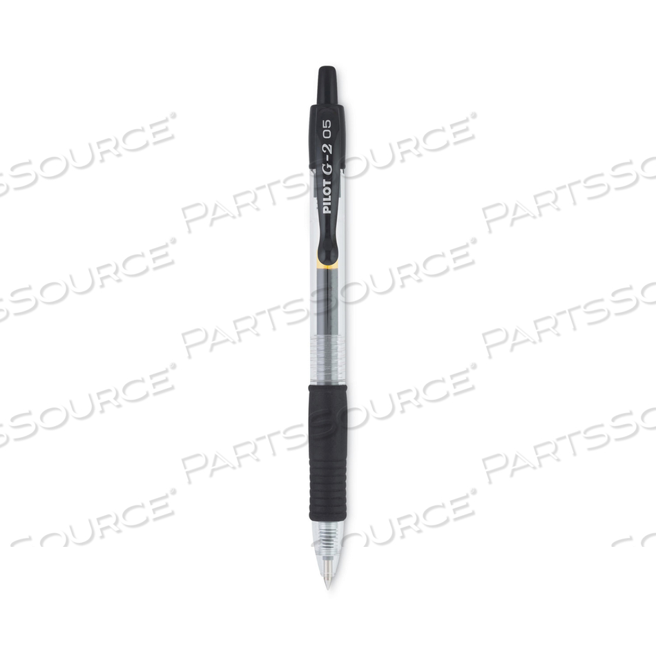 G2 PREMIUM GEL PEN, RETRACTABLE, EXTRA-FINE 0.5 MM, BLACK INK, SMOKE BARREL by Pilot