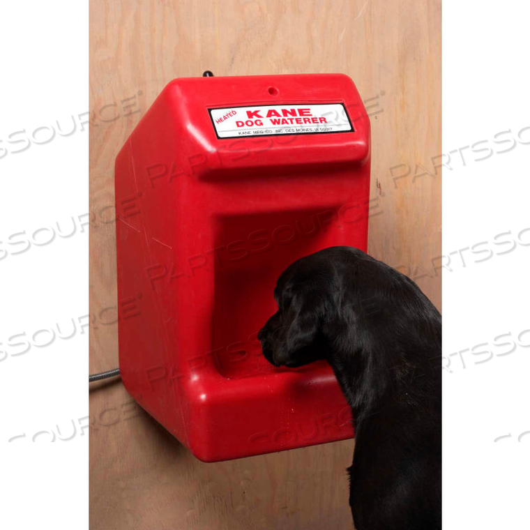 HEATED DOG WATERER RED by Kane Manufacturing Co. Inc HEATED DOG WATERER RED by Kane Manufacturing Co. Inc
