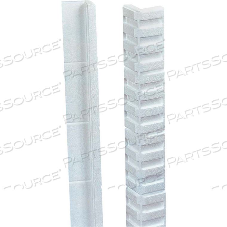 FOAM EDGE PROTECTORS 24" X 3" X 3" WHITE, 150/CASE by Box Packaging Inc