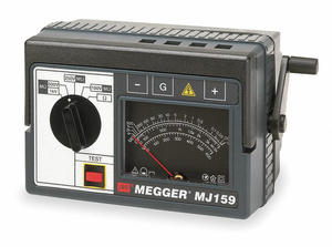 HAND CRANKED MEGOHMMETER 1000VDC by Megger