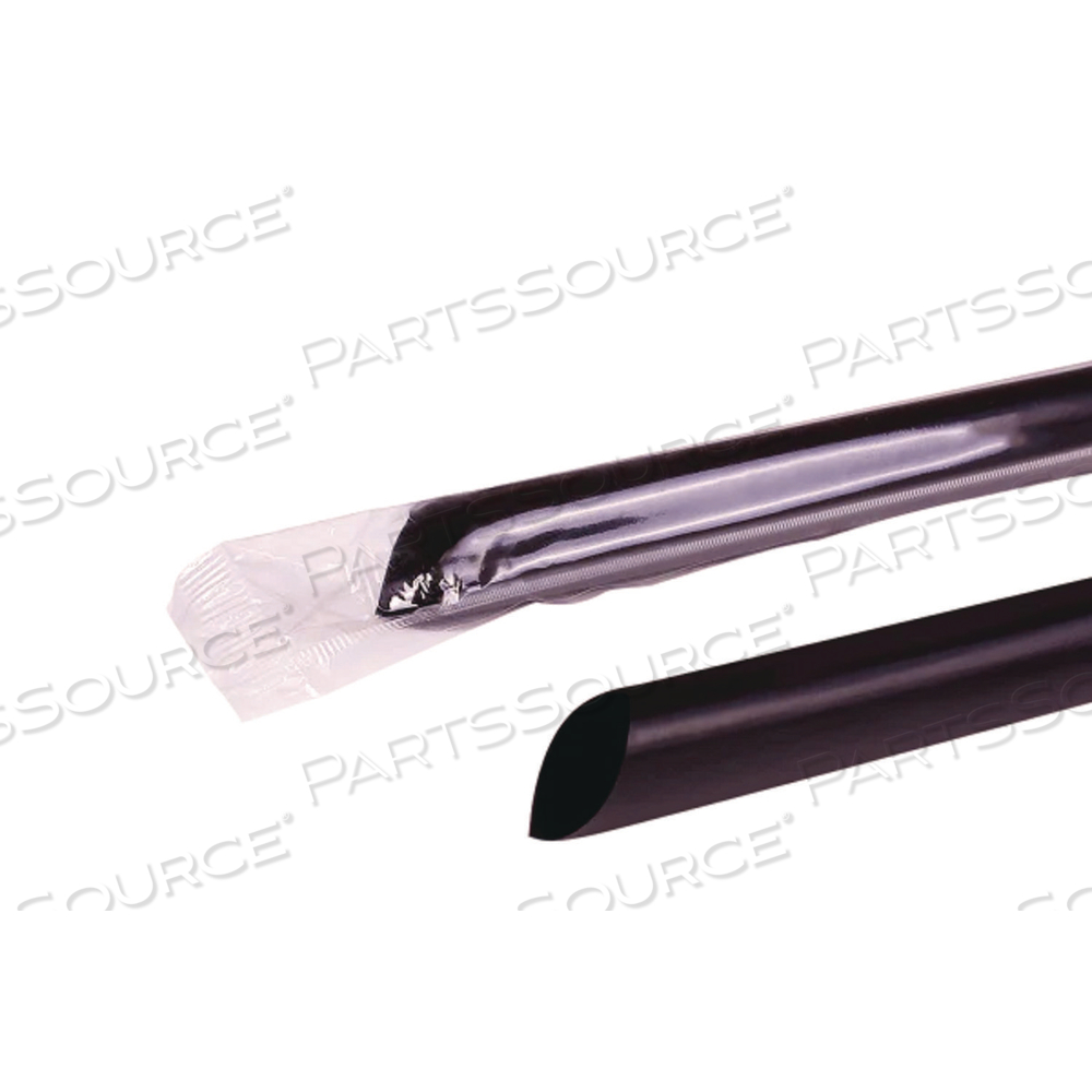 BOBA STRAWS, 9", BLACK by Karat BOBA STRAWS, 9", BLACK by Karat