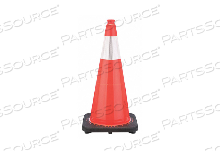 TRAFFIC CONE, DAY OR LOW SPEED ROADWAY (40 MPH OR LESS), REFLECTIVE, 36 IN CONE HT, ORANGE, STD CONE by JBC Safety Plastic, Inc. TRAFFIC CONE, DAY OR LOW SPEED ROADWAY (40 MPH OR LESS), REFLECTIVE, 36 IN CONE HT, ORANGE, STD CONE by JBC Safety Plastic, Inc.