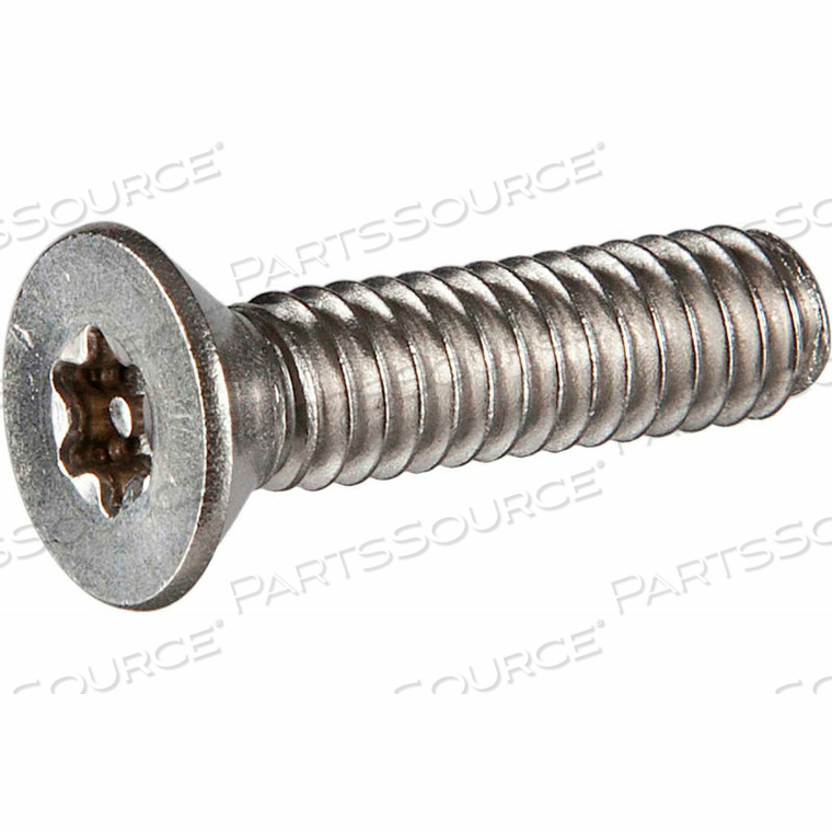 M4 X 0.7 X 16MM TAMPER-PROOF SECURITY MACHINE SCREW - FLAT TORX HEAD - 18-8 STAINLESS STEEL - 100 PK 